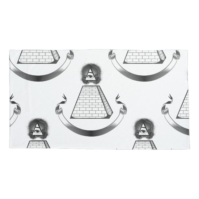 illuminati pillowcase pillow case (Back)