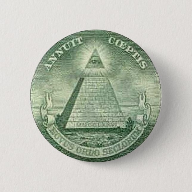 illuminati pinback button (Front)