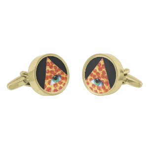 Illuminati Pizza Cufflinks