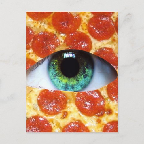 Illuminati Pizza Postcard