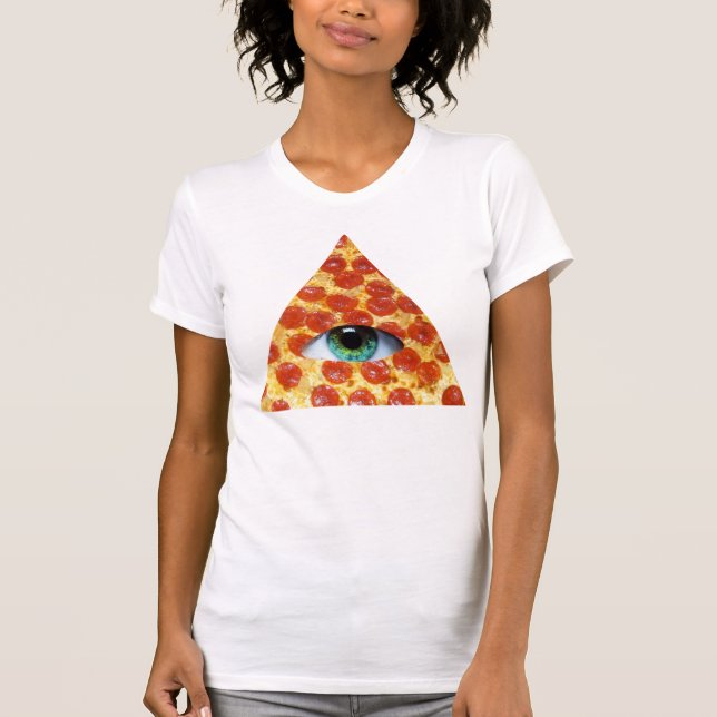 Illuminati Pizza T-Shirt (Front)