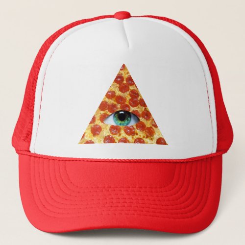 Illuminati Pizza Trucker Hat
