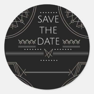 illuminati save the date classic round sticker