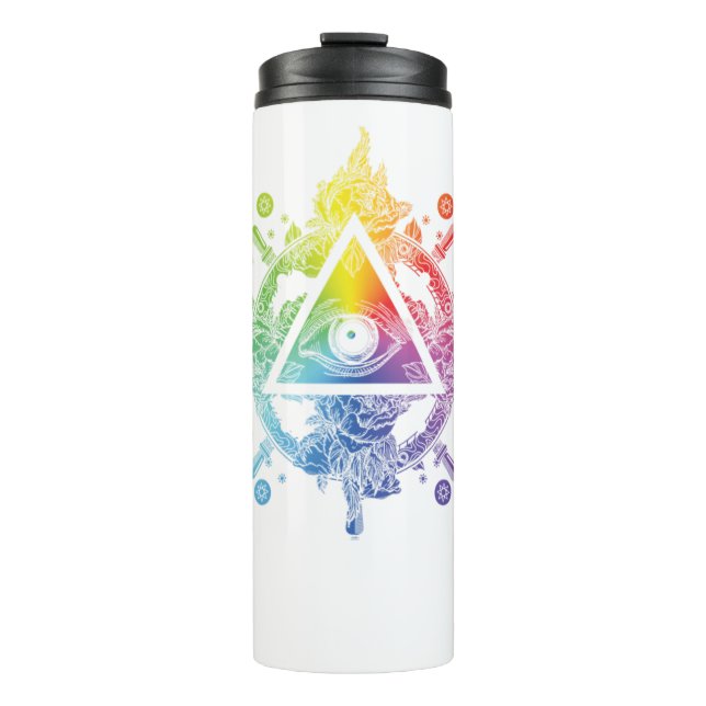 Illuminati Symbol All Seeing Eye Masonic Triangle  Thermal Tumbler (Front)