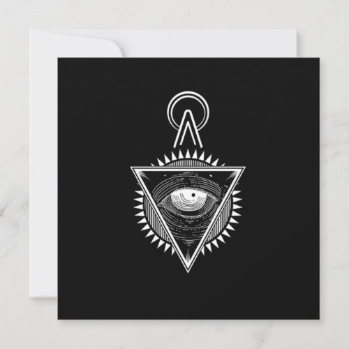 Illuminati Symbol Conspiracy Masonic Triangle Gift Invitation