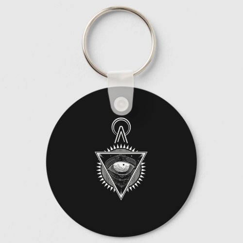 Illuminati Symbol Conspiracy Masonic Triangle Gift Keychain