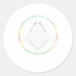 Illuminati Symbol Masonic Triangle Conspiracy G Gi Classic Round Sticker