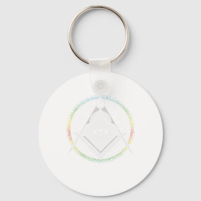 Illuminati Symbol Masonic Triangle Conspiracy G Gi Keychain (Front)