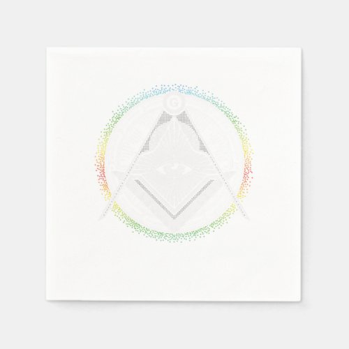 Illuminati Symbol Masonic Triangle Conspiracy G Gi Napkins