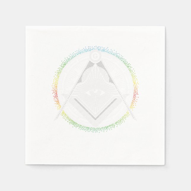 Illuminati Symbol Masonic Triangle Conspiracy G Gi Napkins (Front)