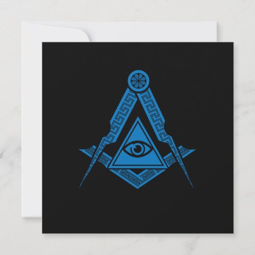 Illuminati Symbol Triangle Conspiracy Masonic Gift Invitation