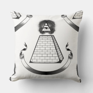 illuminati throw pillow