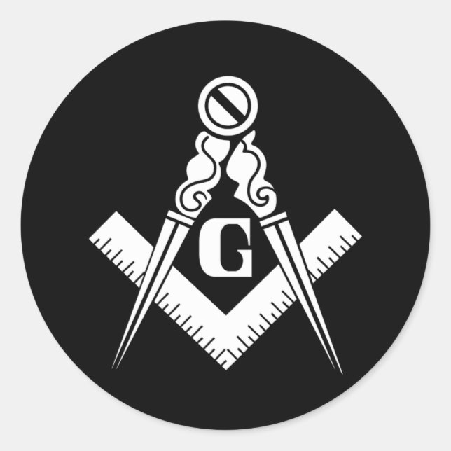 Illuminati Triangle Masonic Pyramid Symbol Conspir Classic Round Sticker (Front)