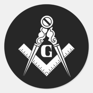 Illuminati Triangle Masonic Pyramid Symbol Conspir Classic Round Sticker