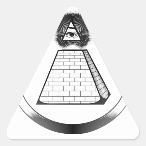 illuminati triangle sticker
