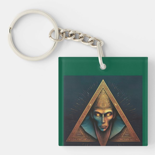 Illuminati Wall Crest Keychain (Front)