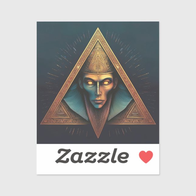 Illuminati Wall Crest Sticker (Sheet)