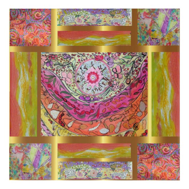 Illuminating Abstract Acrylic Wall Art (Front)