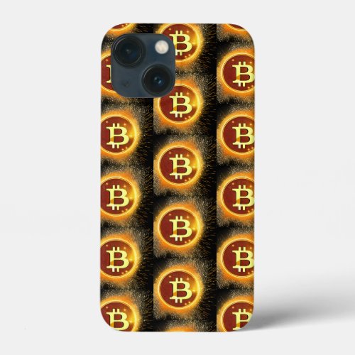 Illuminating Innovation Bitcoin Spacy Glow Phone  iPhone 13 Mini Case