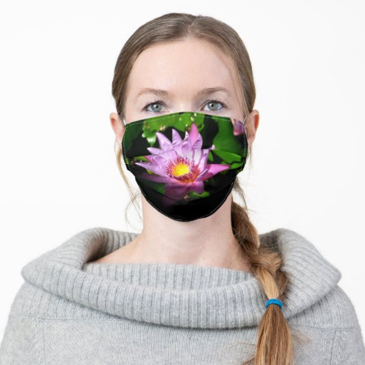 Illuminating Lotus Adult Cloth Face Mask (Worn)