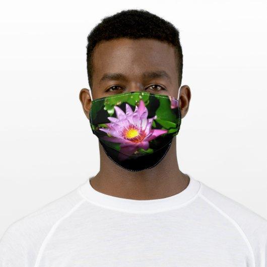 Illuminating Lotus Adult Cloth Face Mask (Worn)