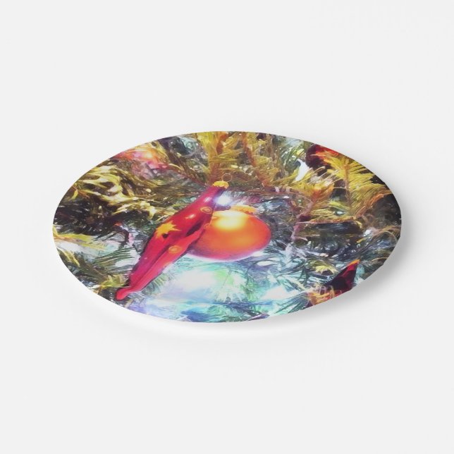Illuminating Ornaments Paper Plates (Angled)