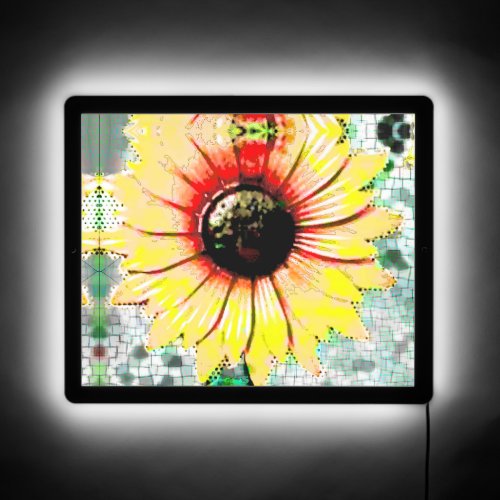 Illuminating Sunflower Acrylic sign