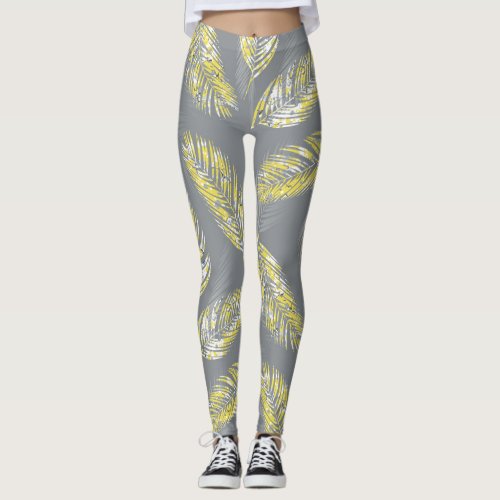 Illuminating Toucans Marbling Tropical Leggings