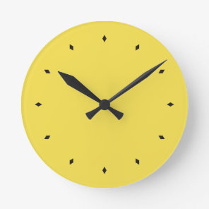 Illuminating Vibrant Yellow Color Of Year Round Clock
