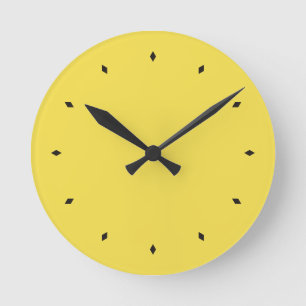 Illuminating Vibrant Yellow Color Of Year Round Clock