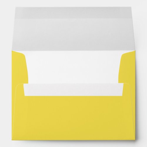 Illuminating Yellow White Elegant Modern Wedding Envelope
