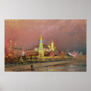 Illumination in the Kremlin, 1896 Poster