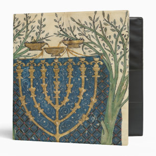 Illumination of a menorah, from binder