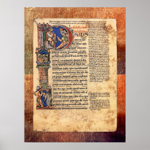 Illumination of Epistles of St Paul Renaissance Poster