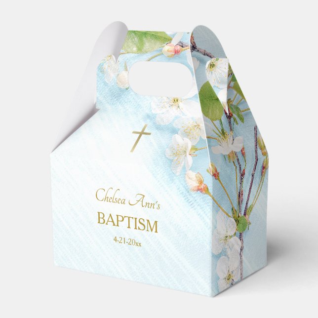 Illumination Orthodox Christian Baptism Favor Boxes (Front Side)