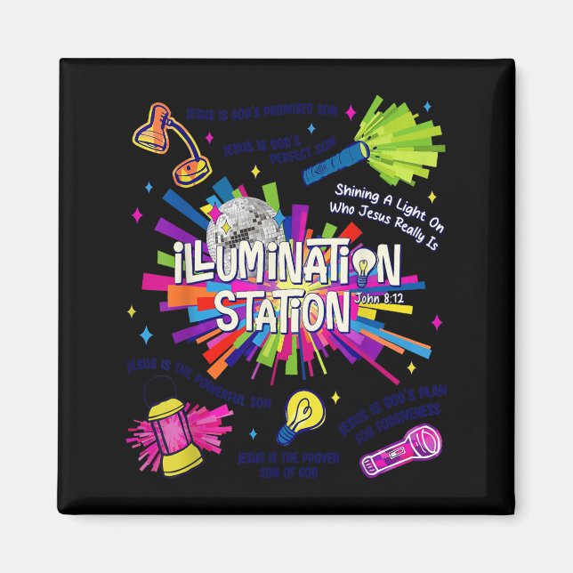 Illumination Station VBS 2026 Bible School Magnet (Front)