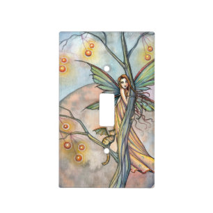 Illuminations Fairy and Cat Fantasy Art Light Switch Cover