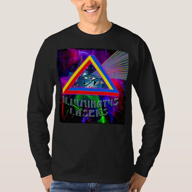 Illuminatus Lasers Logo Long-Sleeved T-Shirt (Front)