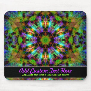 illuminous Geometric Mandala Mousepad