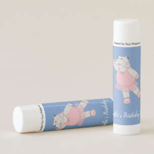 illusima Ballerina Hippo Blue Lip Balm