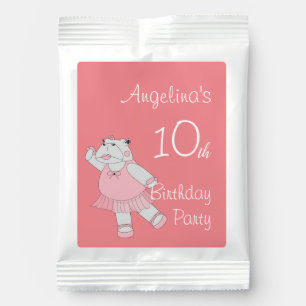 illusima Ballerina Hippo Peach 10th Birthday Hot Chocolate Drink Mix