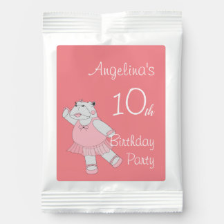 illusima Ballerina Hippo Peach 10th Birthday Hot Chocolate Drink Mix