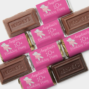 illusima Ballerina Hippo Pink 10th Birthday Hershey's Miniatures