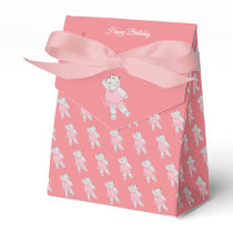 illusima Ballet Hippo Peach Birthday Gift Box/ Favor Boxes
