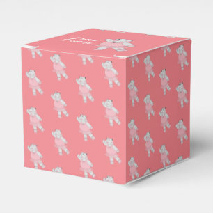 illusima Ballet Hippo Peach Birthday Gift Box/ Favor Boxes