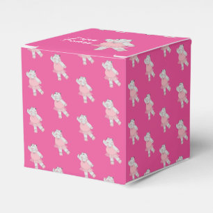illusima Ballet Hippo Pink Birthday Gift Box/ Favor Boxes