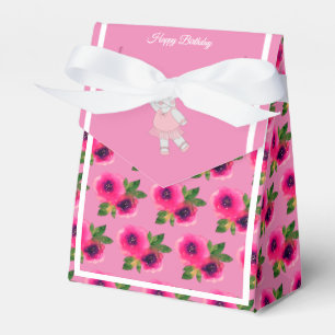 illusima Ballet Hippo Pink Rose Birthday Gift/ Favor Boxes