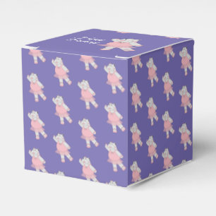 illusima Ballet Hippo Purple Birthday Gift Box/ Favor Boxes