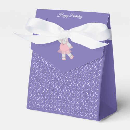 illusima Ballet Hippo Purple Birthday Gift Box Favor Boxes