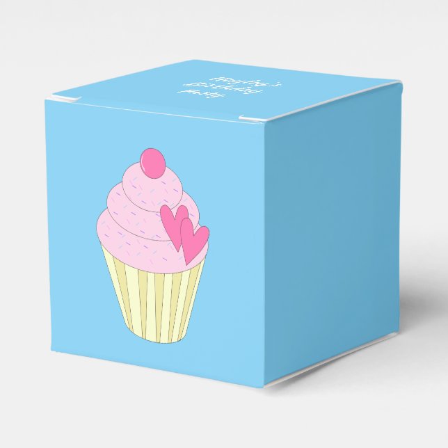 illusima Blue Favor Boxes (Front Side)